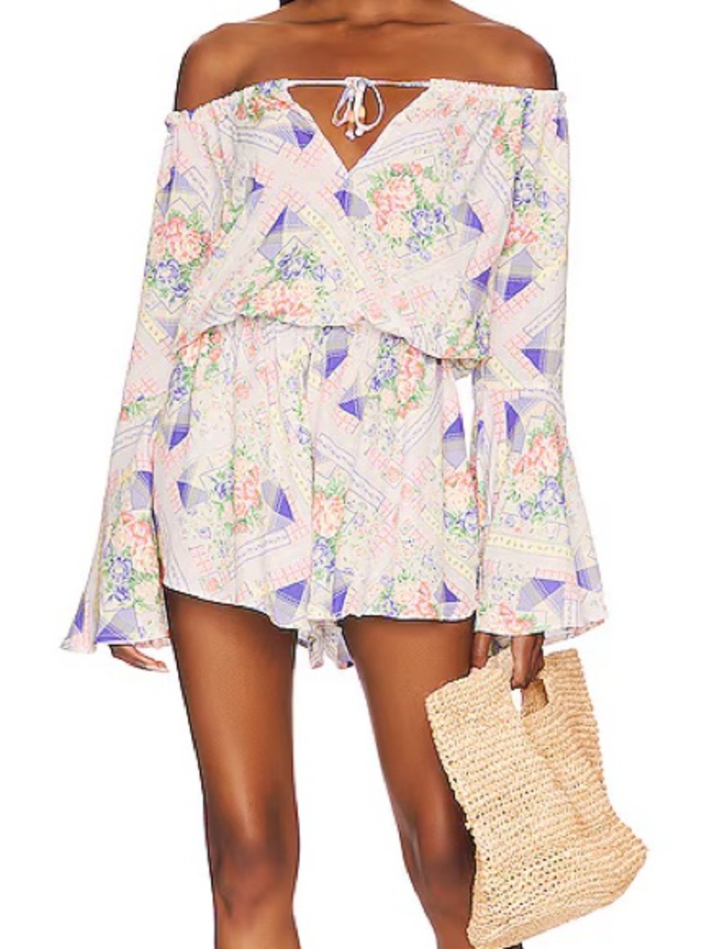 NWT Maaji Calix Romper in Countryside bohemian coastal cowgirl SZ M resortwear